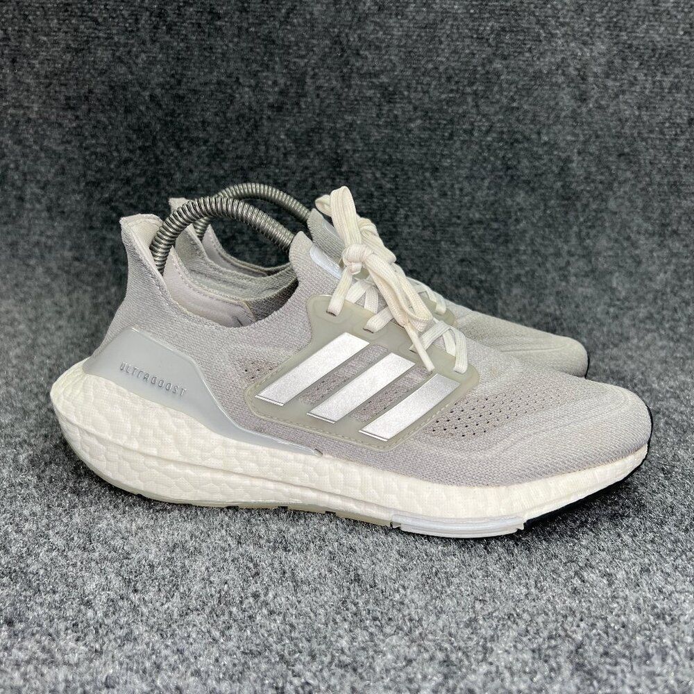 Adidas Ultraboost 21‎ Shoes Women's 7.5 Grey Running Training Athletic Sneakers